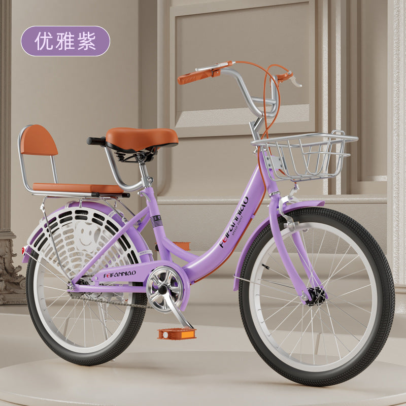 Adult Bicycle Women's Commuter Bike 20inch / 22inch / 24inch Lightweight Retro College Student Campus Bicycle for Transportation