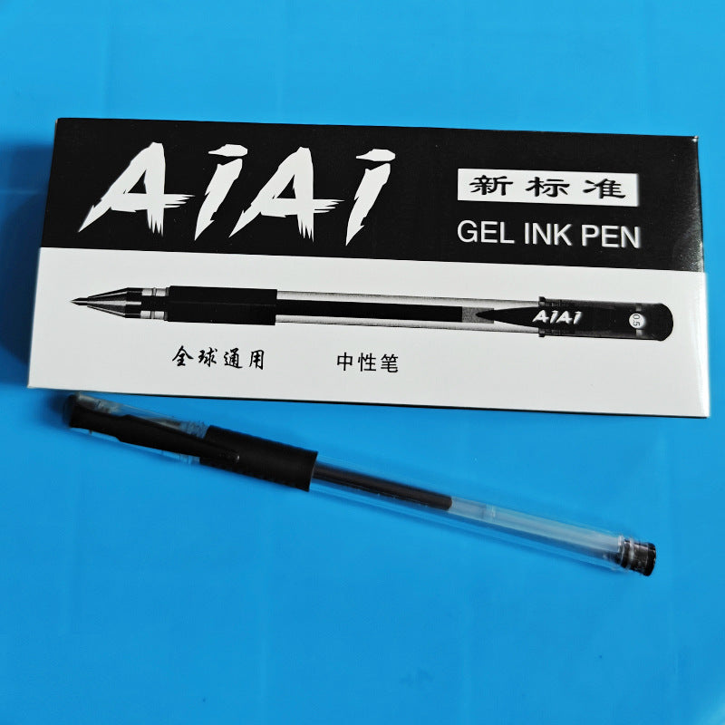 European Standard Gel Pen 0.5mm Bullet Needle Pen Ballpoint Pen Carbon Water Pen Signature Pen Office Examination Pen