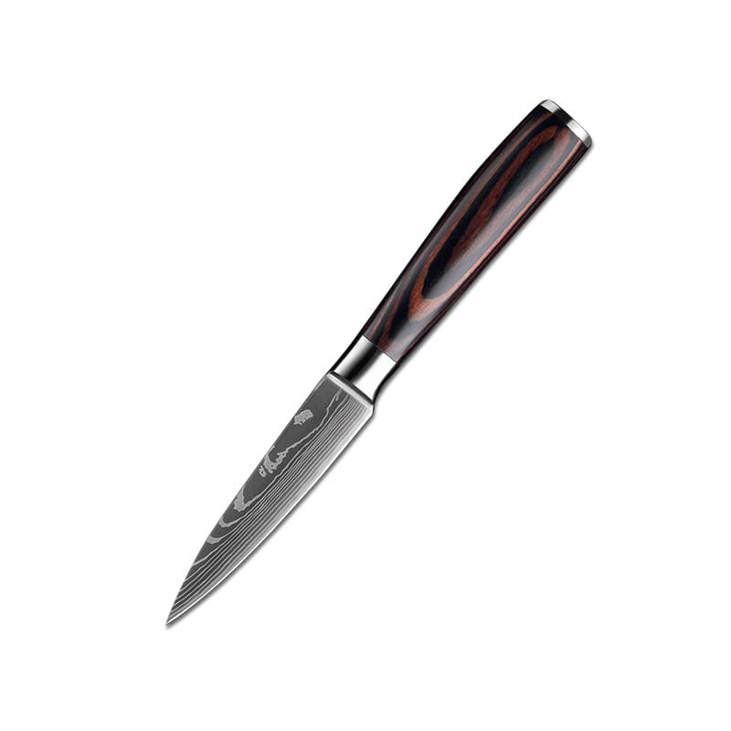Laser Pattern Western-style Chef Knife Kitchen Knife Sande Knife Damascus Pattern Chef Knife Kitchen Knife suit