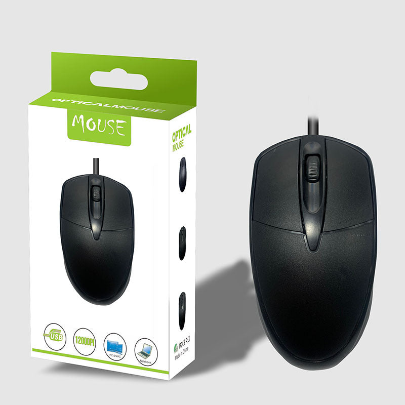 Neutral Wired USB Mouse Home Office Business Notebook Desktop