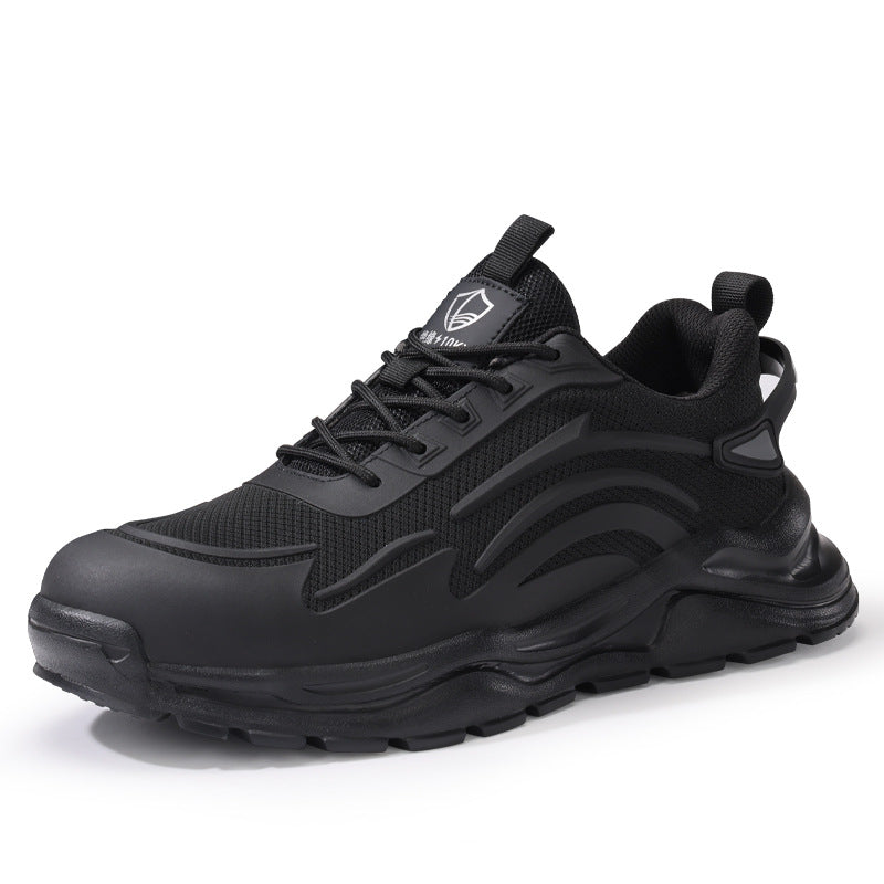 Blue Seagull Shield Labor Protection Shoes Summer Breathable Anti-Smash and Anti-Puncture Electrician Shoes Men's Insulated 10Kv Safety Work Shoes