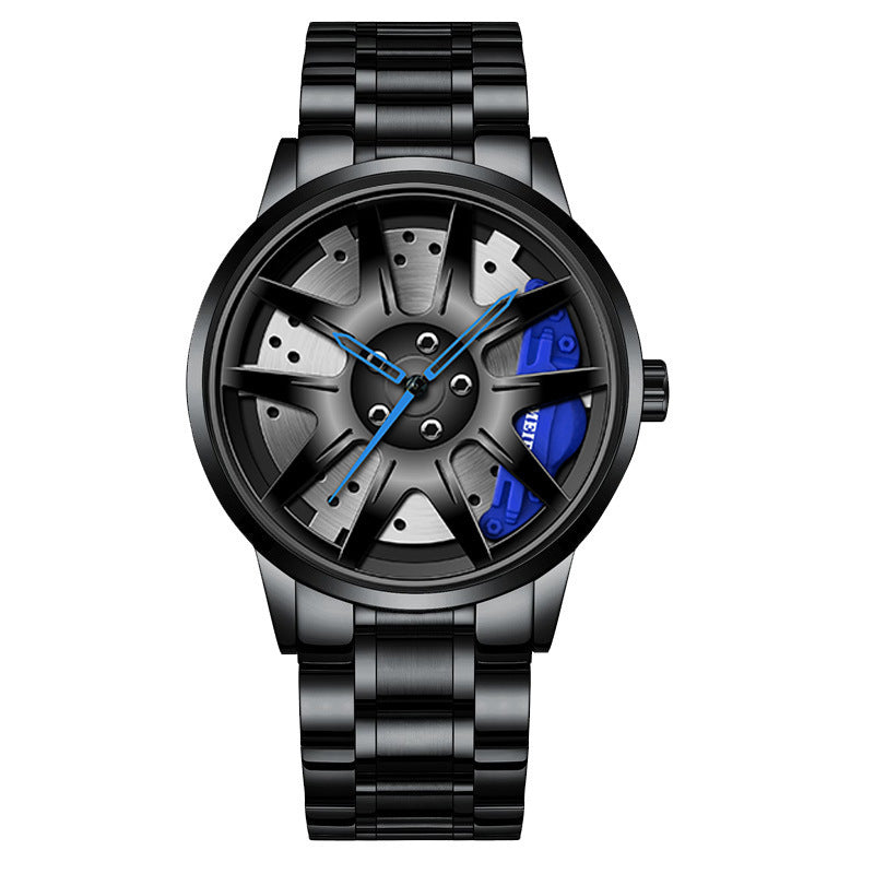 Official full-automatic movement watch men's vacuum plating wheel style non-mechanical watch new generation of hair