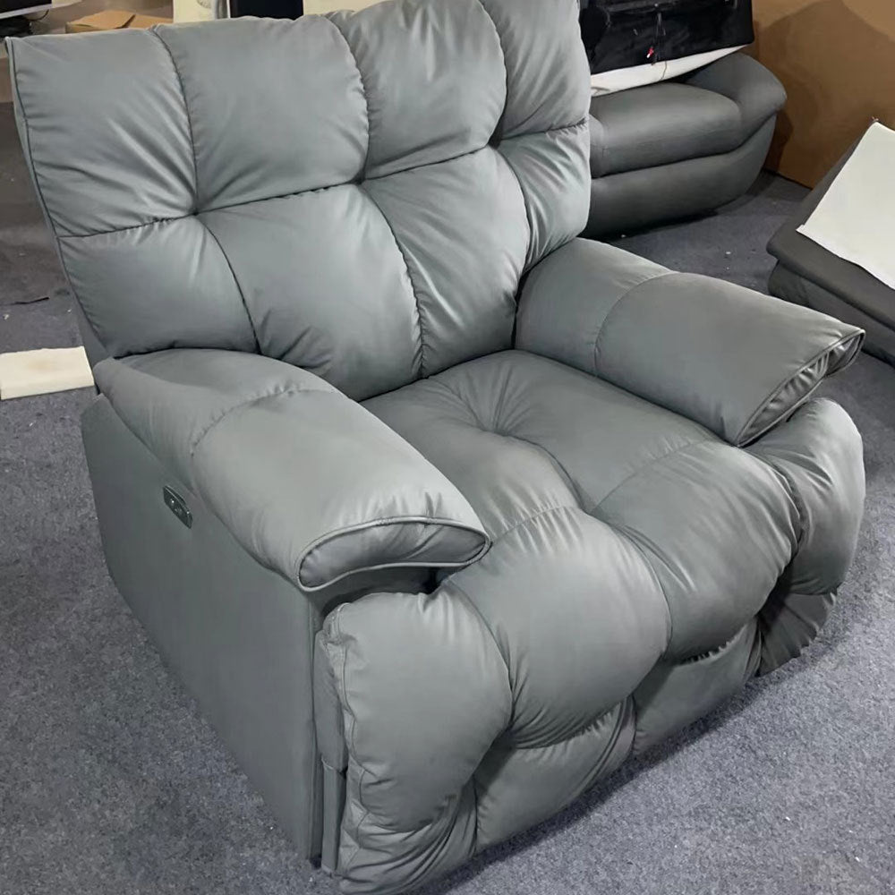 Light luxury lazy electric multifunctional sofa reclining rocking tofu block cloud massage heating rocking chair space sofa