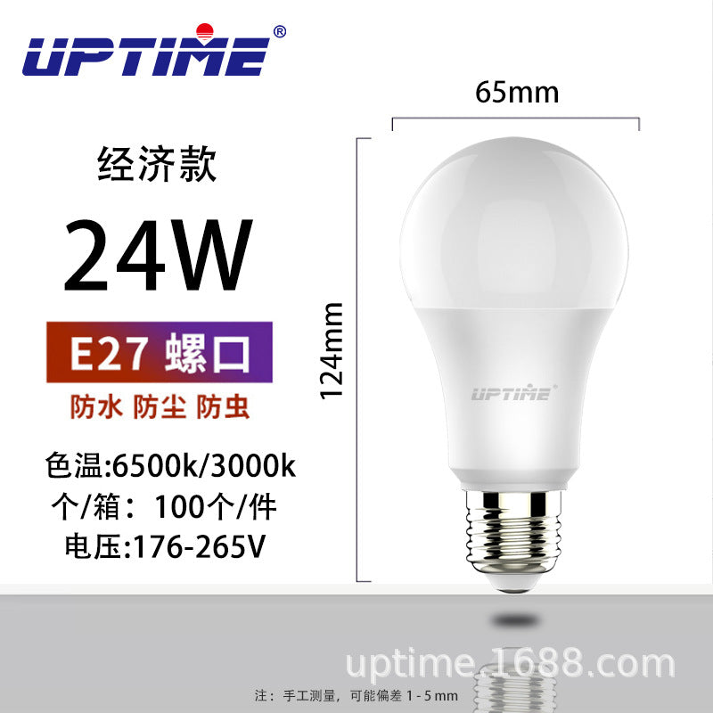 Factory wholesale LED bulb E27 large screw energy-saving lamp super bright no stroboscopic eye protection household factory lighting bulb