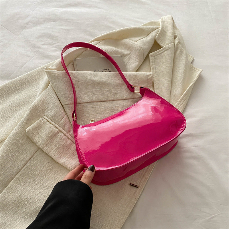 Korean Style Fashion Single Shoulder Underarm Bag for Women 2025 New Versatile Ins Solid Color Single Shoulder Crossbody Small Square Bag