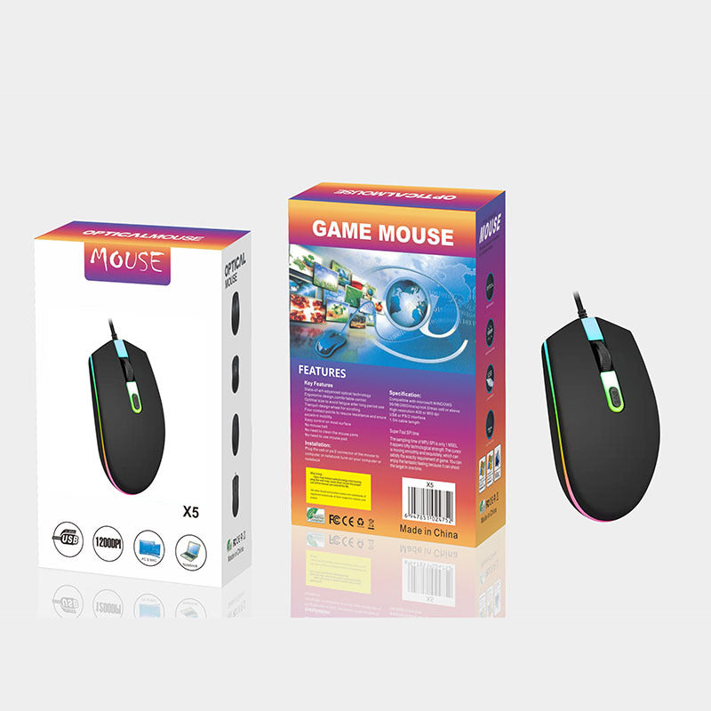 Neutral Wired USB Mouse Home Office Business Notebook Desktop