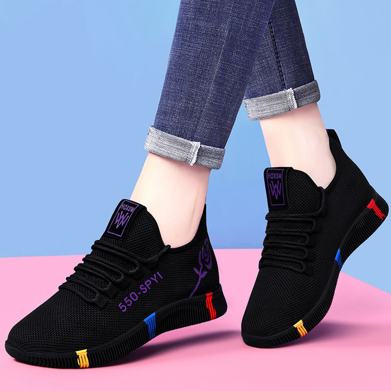 A generation of spring and autumn canvas shoes old Beijing cloth shoes women's soft bottom sneakers breathable casual shoes plus velvet cotton shoes