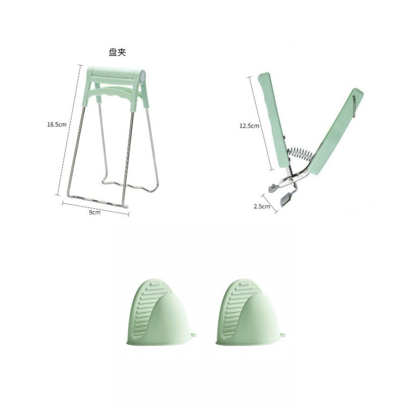 Silicone Non-slip Anti-scald Clip Bowl Clip Casserole Kitchen Plate Holder Bowl Dish Clip Bowl Artifact Home Tongs Steaming Vegetable Clip