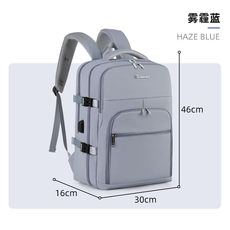 New Travel Backpack Men's Backpack Large Capacity Business Travel Bag Lightweight College Student Computer School Bag Women