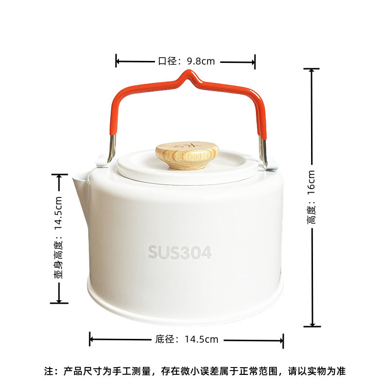 Outdoor 304 Stainless Steel Folding Cookware Set Camping Picnic Frying and Cooking All-In-One Outdoor Pot Portable Hiking Supplies