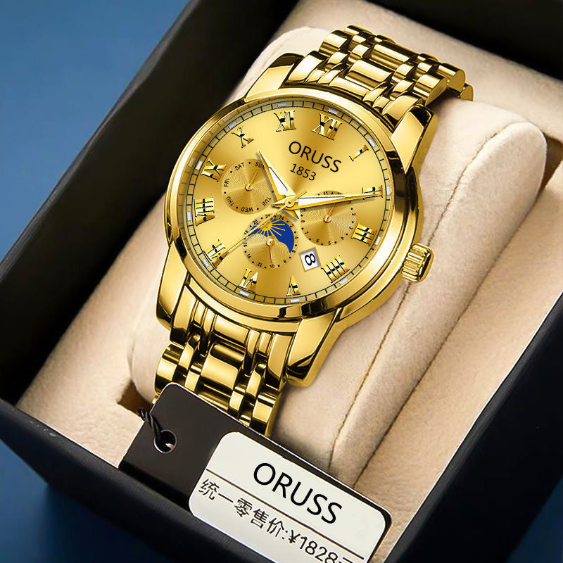 [Do not make money to make friends] Automatic non-mechanical watch men's watch luminous waterproof high-end handsome men's watch