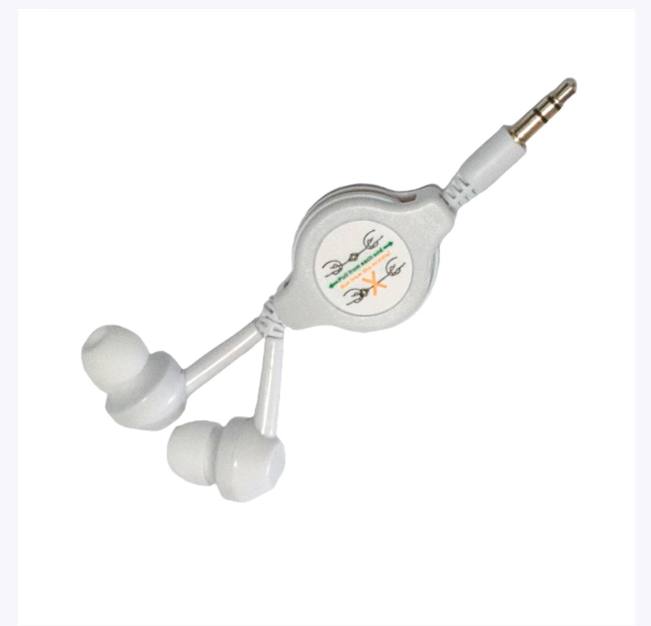 Suitable for Apple Android Mobile Phone Headphone Retractable Cable Round Hole 3.5mm Telescopic Headphone Mp3 Retractable Headphone Cable 0.8m