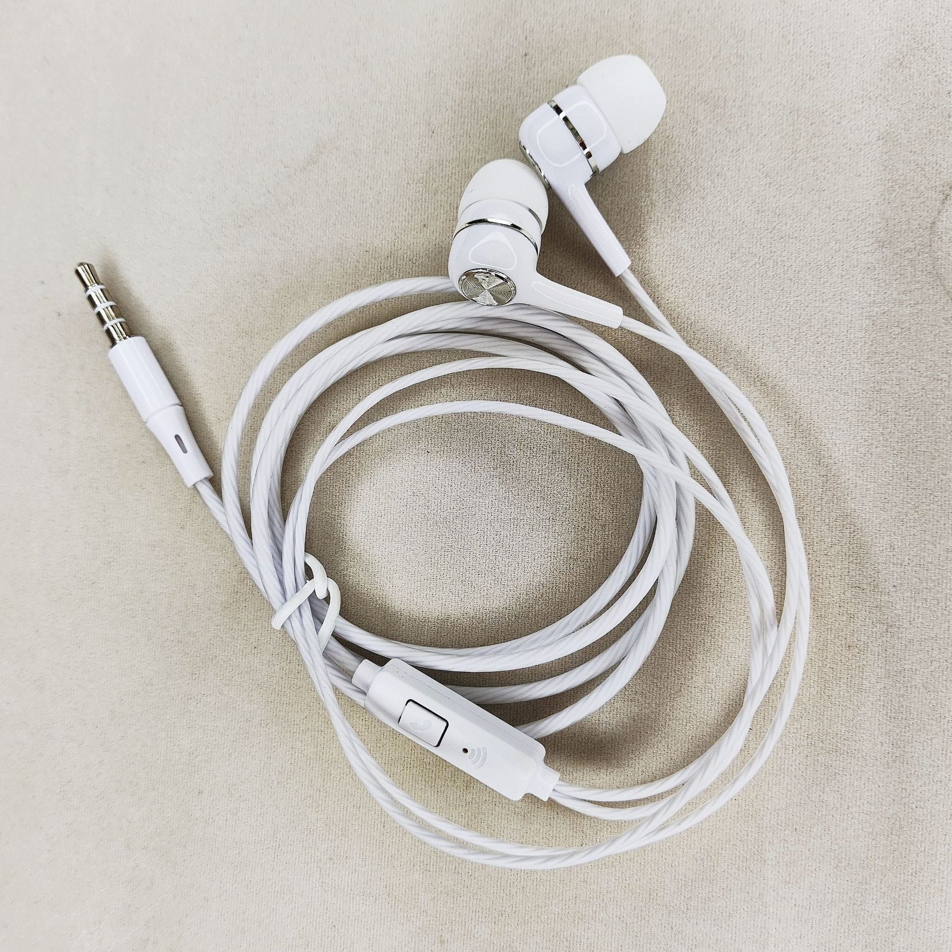 Factory Direct Sales, Large Quantity, Free Shipping, S12 Subwoofer In-Ear Headphones, Crystal Wire with Microphone, Electroplating Ring, Wired Cross-Border