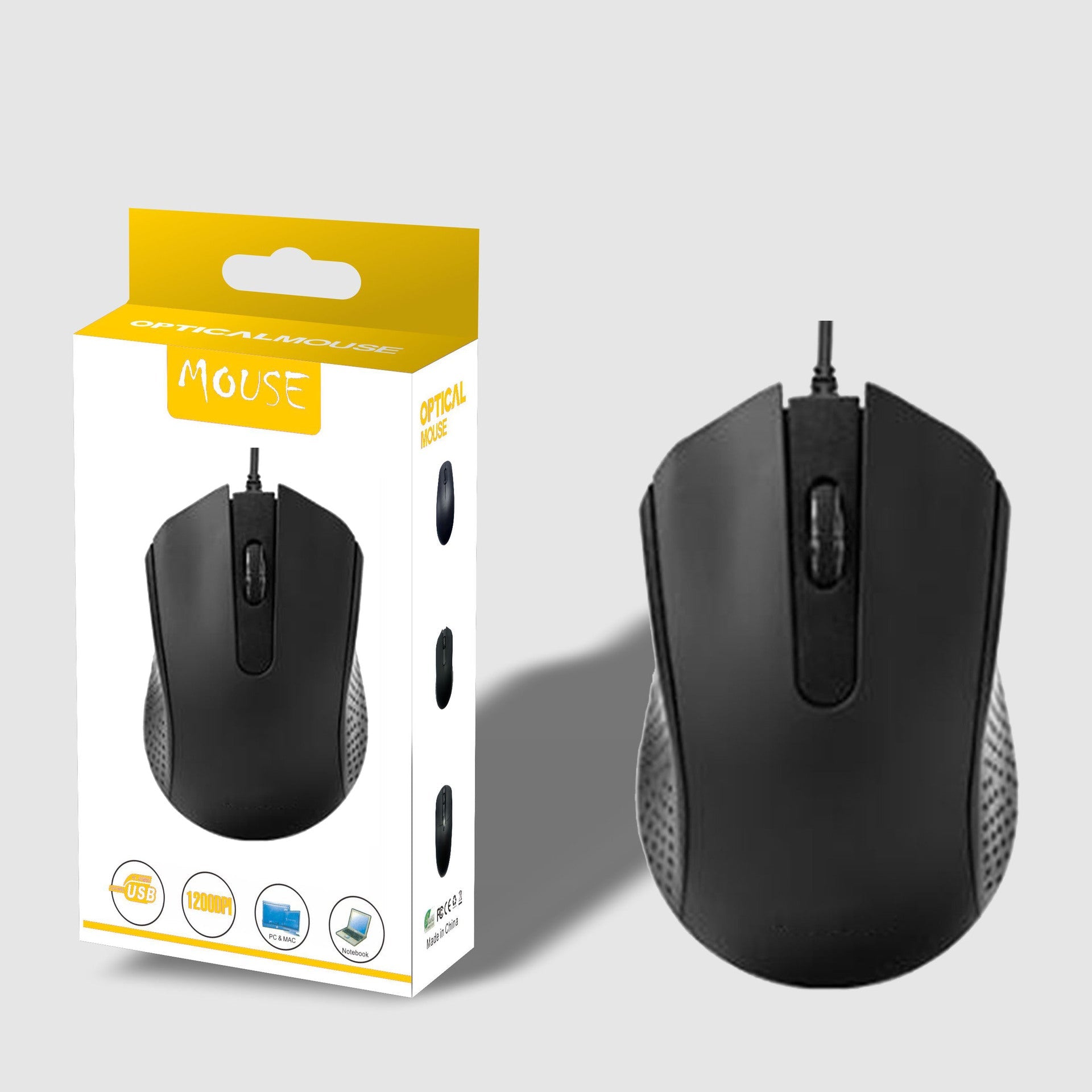 Neutral Wired USB Mouse Home Office Business Notebook Desktop