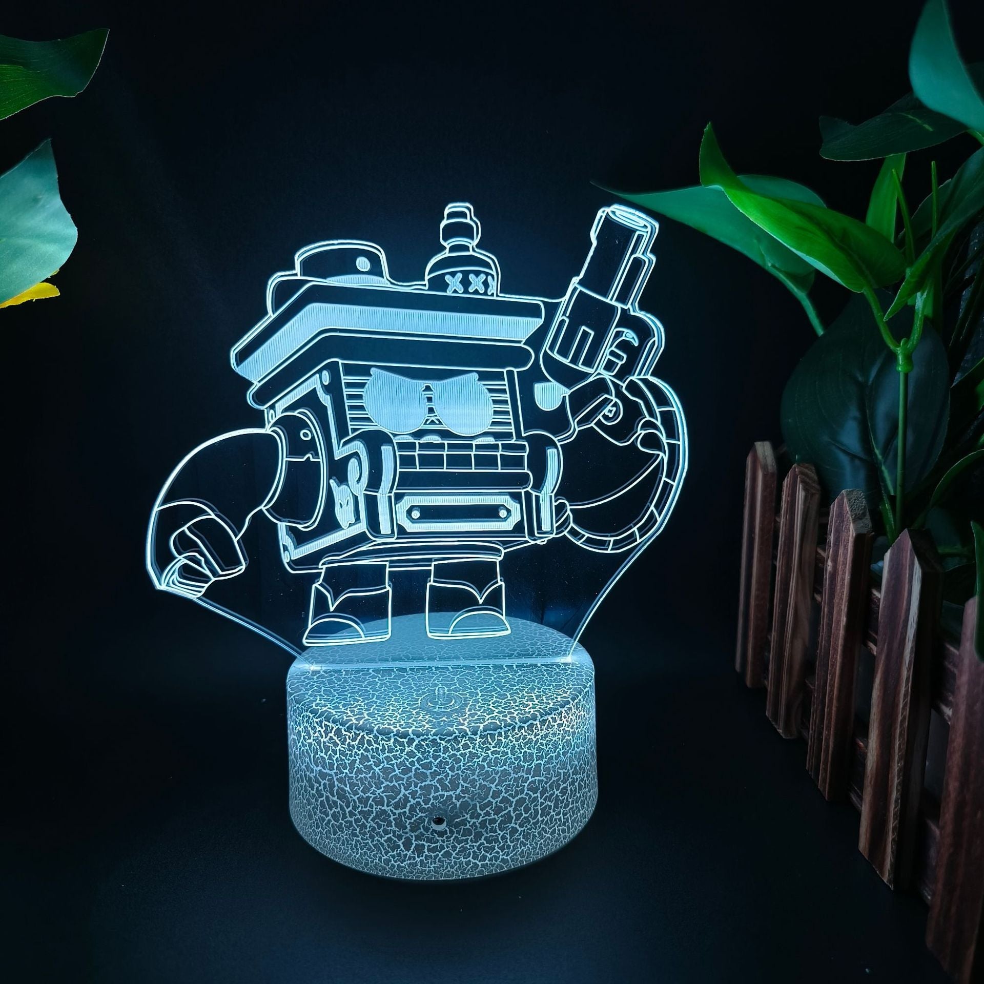 King of Gods Blok Edgar Figure Gift Bedroom Game E-Sports Atmosphere 3D Night Light