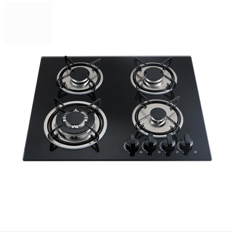 Wholesale Fierce Fire, High Power, Energy-Saving Gas Stove, Household Double Stove, Built-In Gas Stove, Tempered Glass Liquefied Gas Stove