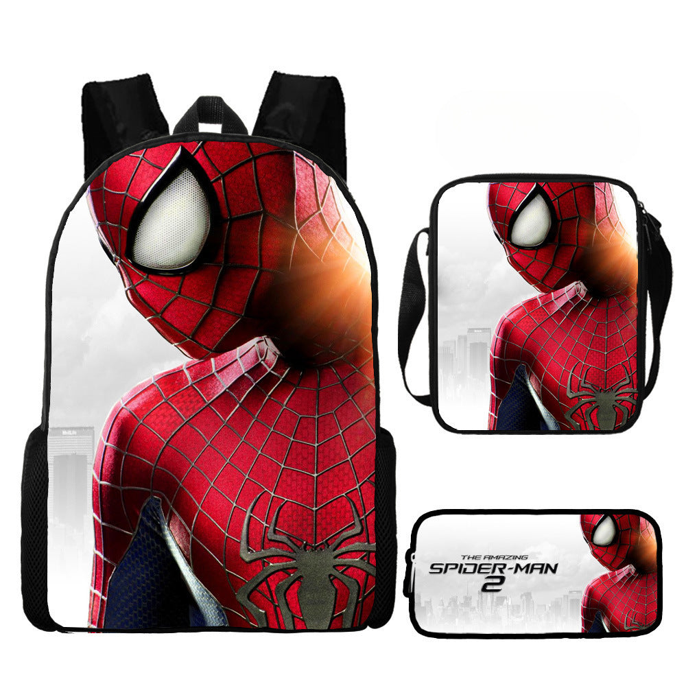 European and American  New Spider-Man Hero No Return Backpack 3D Digital Printing Casual Trendy Backpack
