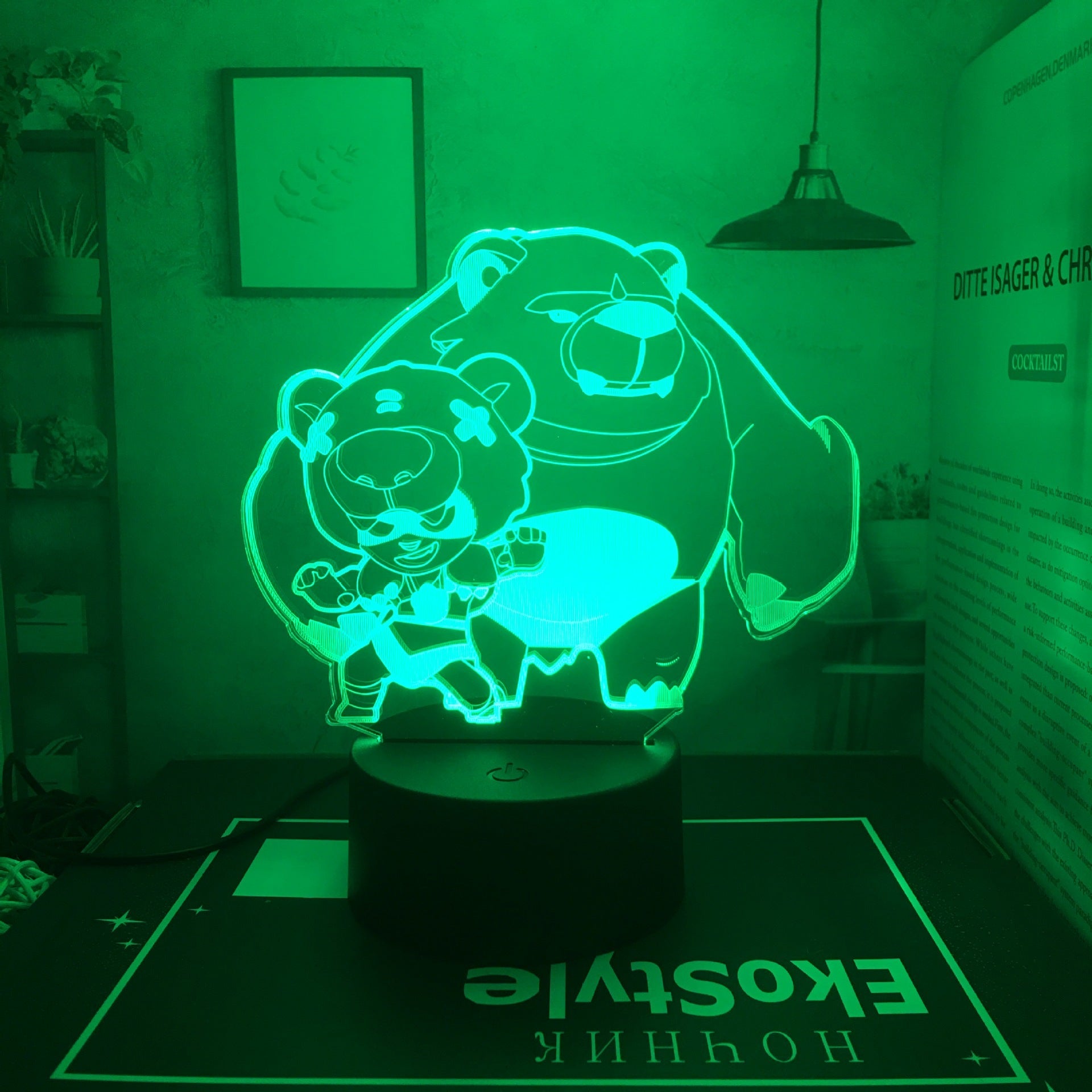 King of Gods Blok Edgar Figure Gift Bedroom Game E-Sports Atmosphere 3D Night Light