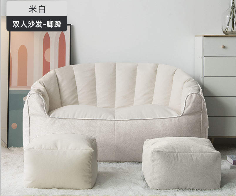 Bean bag sofa lazy sofa tatami lunch break small sofa double bedroom color matching solid color wholesale factory direct supply