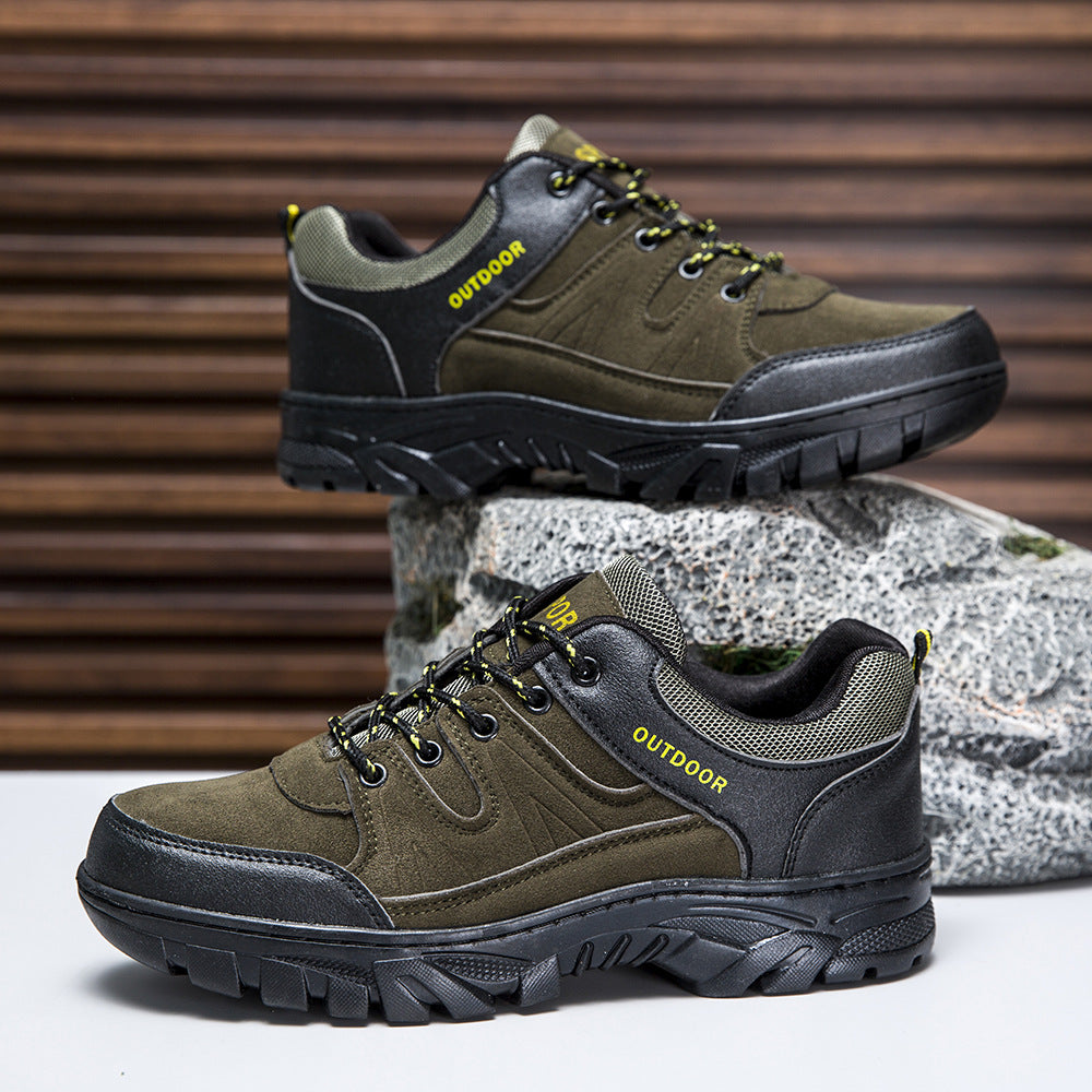 cold-stick men's shoes leisure travel sneaker hiking outdoor comfortable hiking shoes waterproof platform tooling shoes