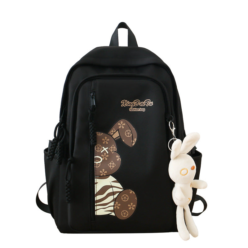 Casual college style large capacity Korean style student schoolbag 2024 new contrast color Korean style junior high school student backpack