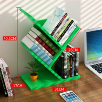 Tree-shaped Bookshelf Wall Desktop Bookshelf ins Nordic Office Simple Bedroom Room Trunk Bookshelf Small