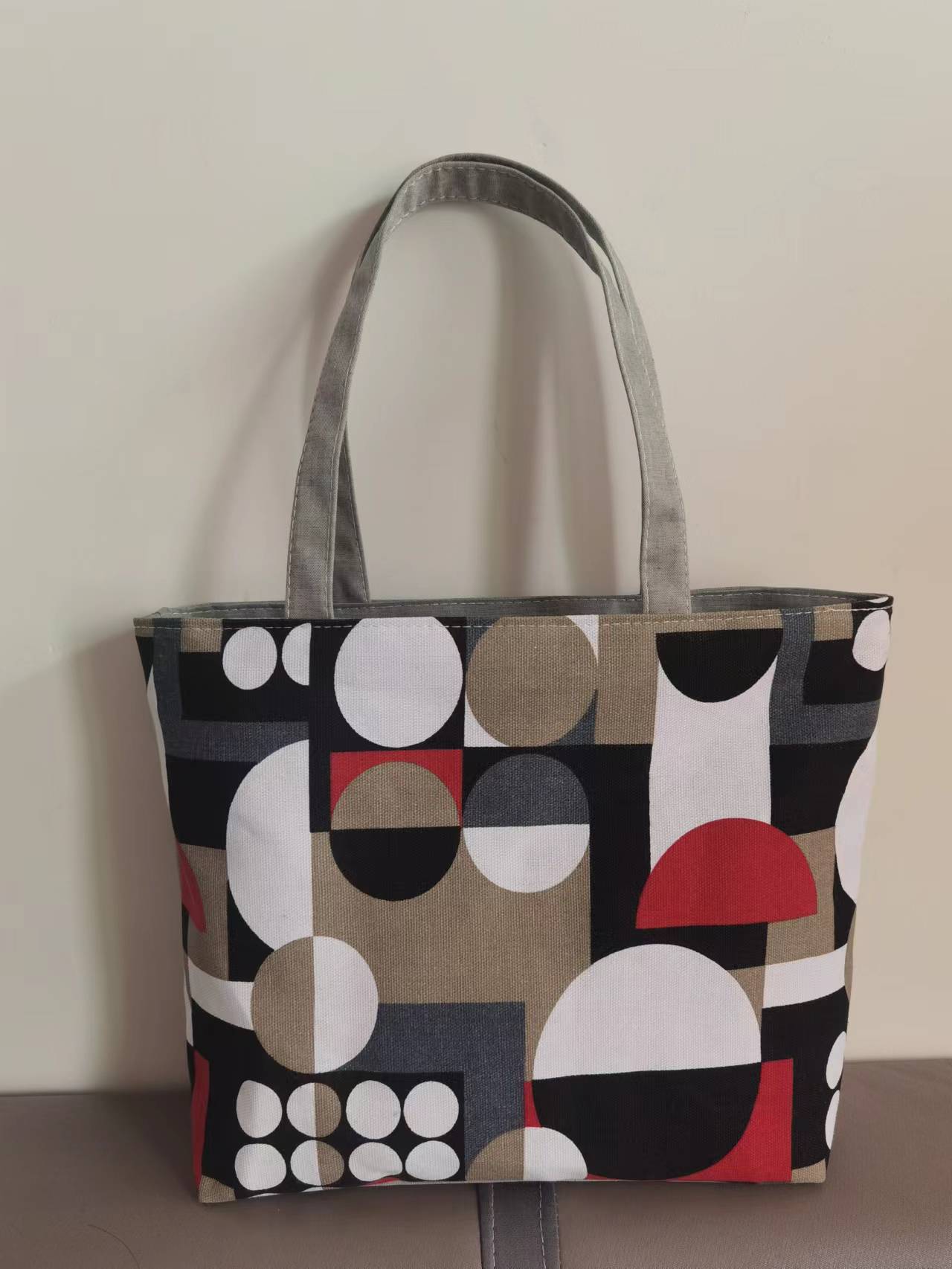 New Canvas Bag Large Capacity Shoulder Bag Women's Bag Printed Handbag Korean Style Tote Bag Literary Canvas Bag