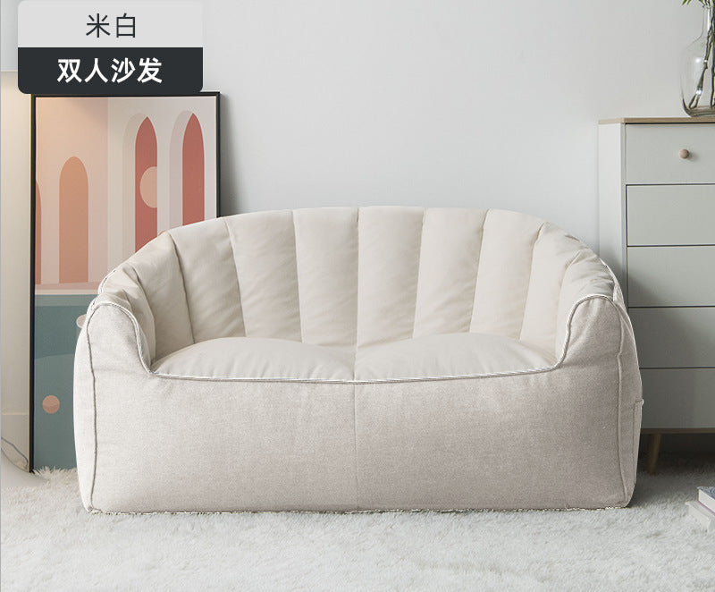 Bean bag sofa lazy sofa tatami lunch break small sofa double bedroom color matching solid color wholesale factory direct supply