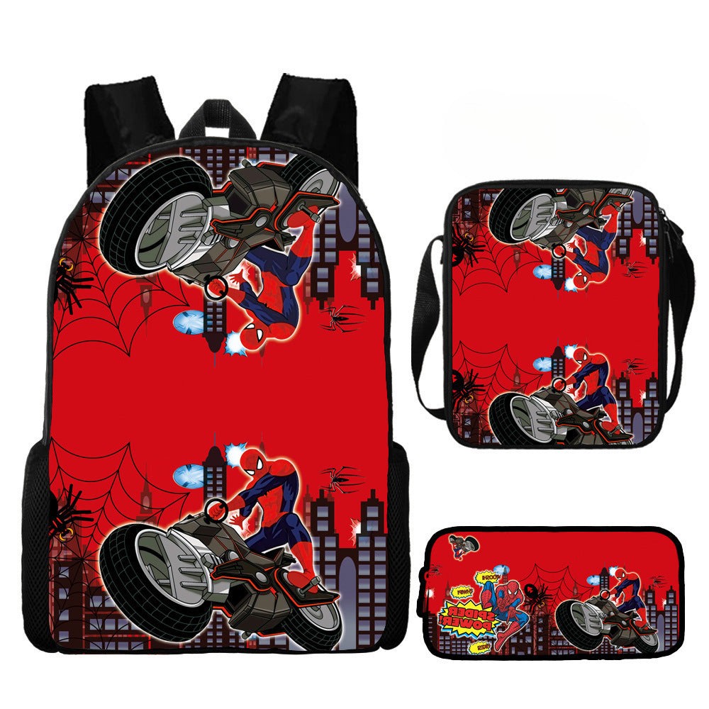 European and American  New Spider-Man Hero No Return Backpack 3D Digital Printing Casual Trendy Backpack