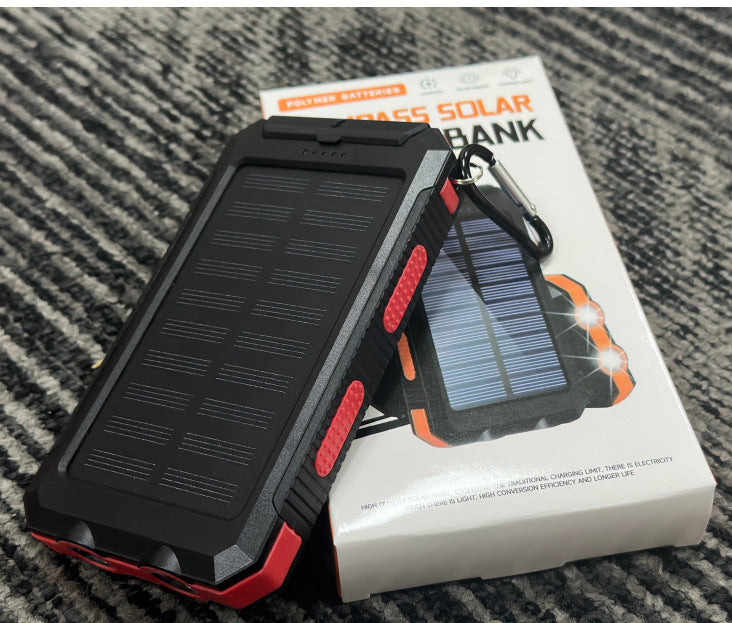 Solar Power Bank 20000Mah Camping Light Portable Power Bank