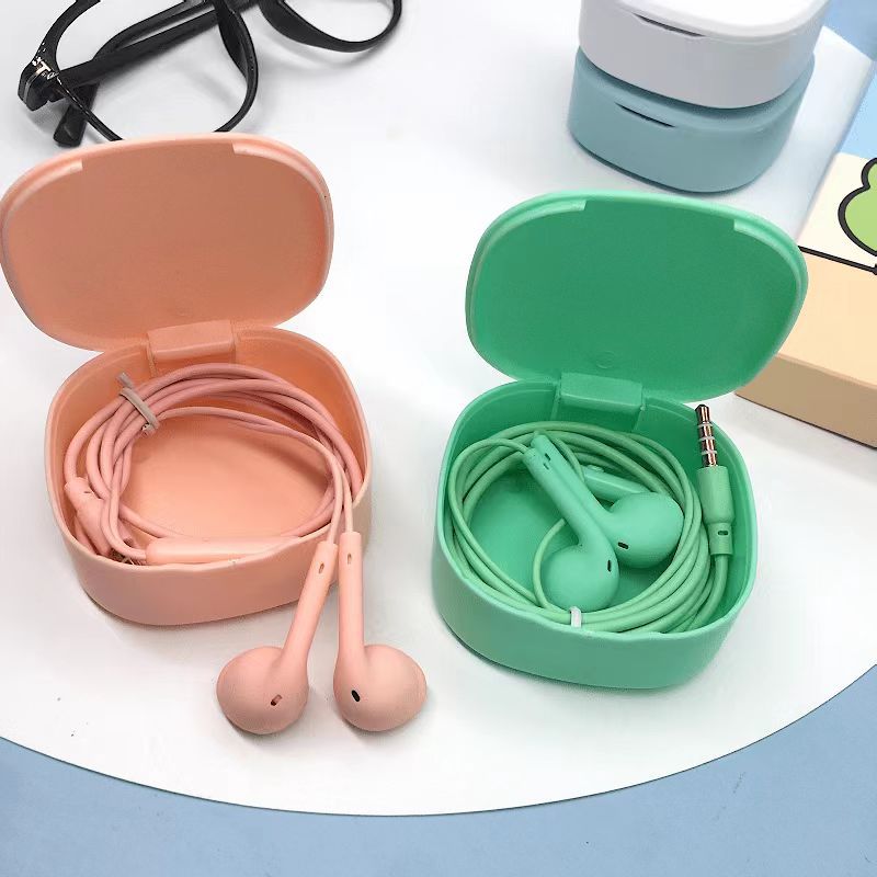 U19 U18 Wired Headphones Glossy U88 Macaron Headphones Flat Ear Heavy Bass Karaoke Call Microphone