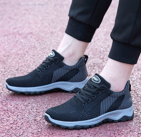 Shoes for Men 2025 New Soft Sole Comfortable Running Casual Shoes Fly Woven Sports Shoes Men's Casual Shoes