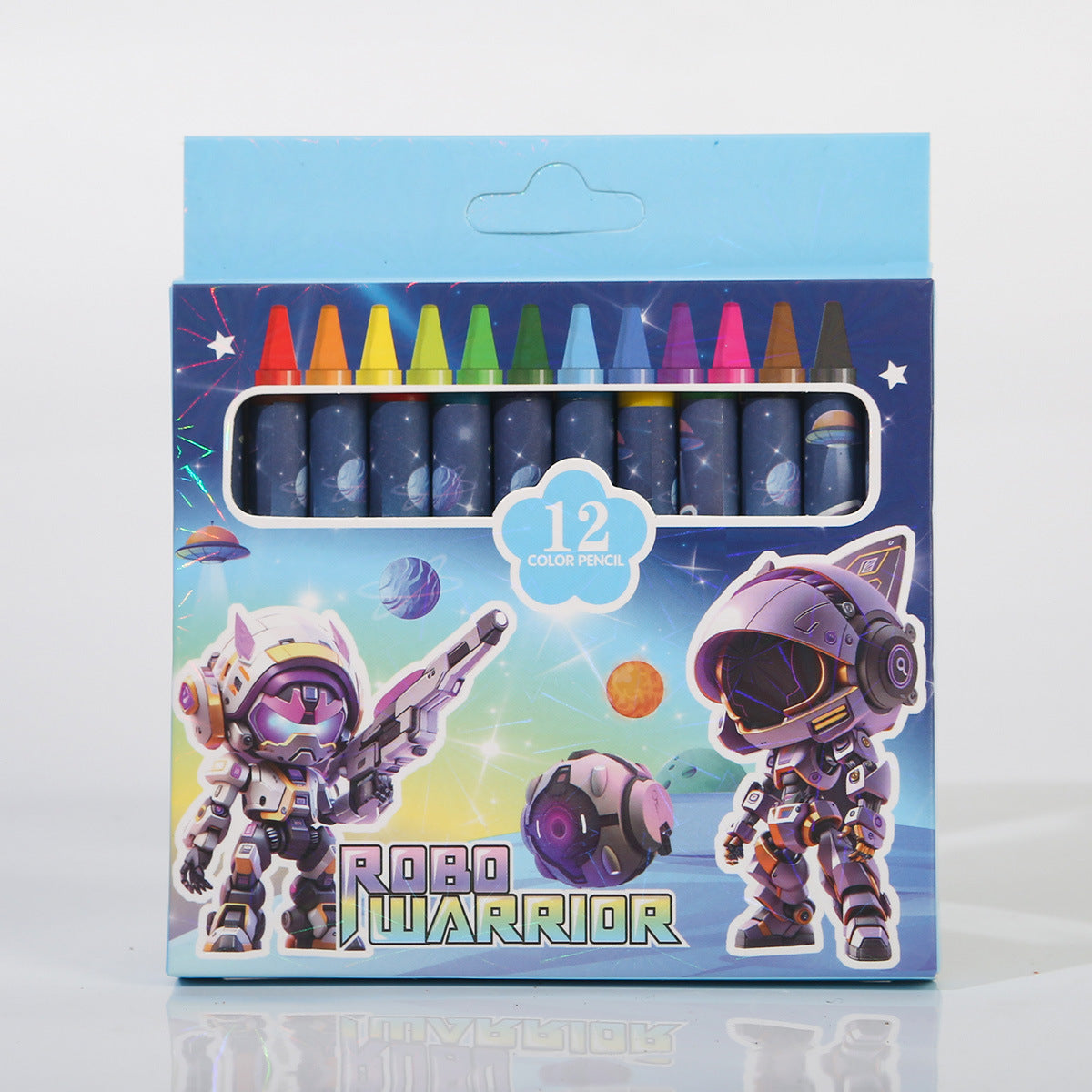 Primary school stationery crayon 12 color set cartoon kindergarten gift painting oil painting stick children small prize gift