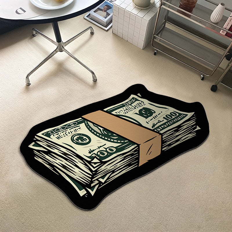 Dollar Banknote Cross-border Door Mat Factory Wholesale Amazon Entrance Floor Mat Decorative Door Wear Mat