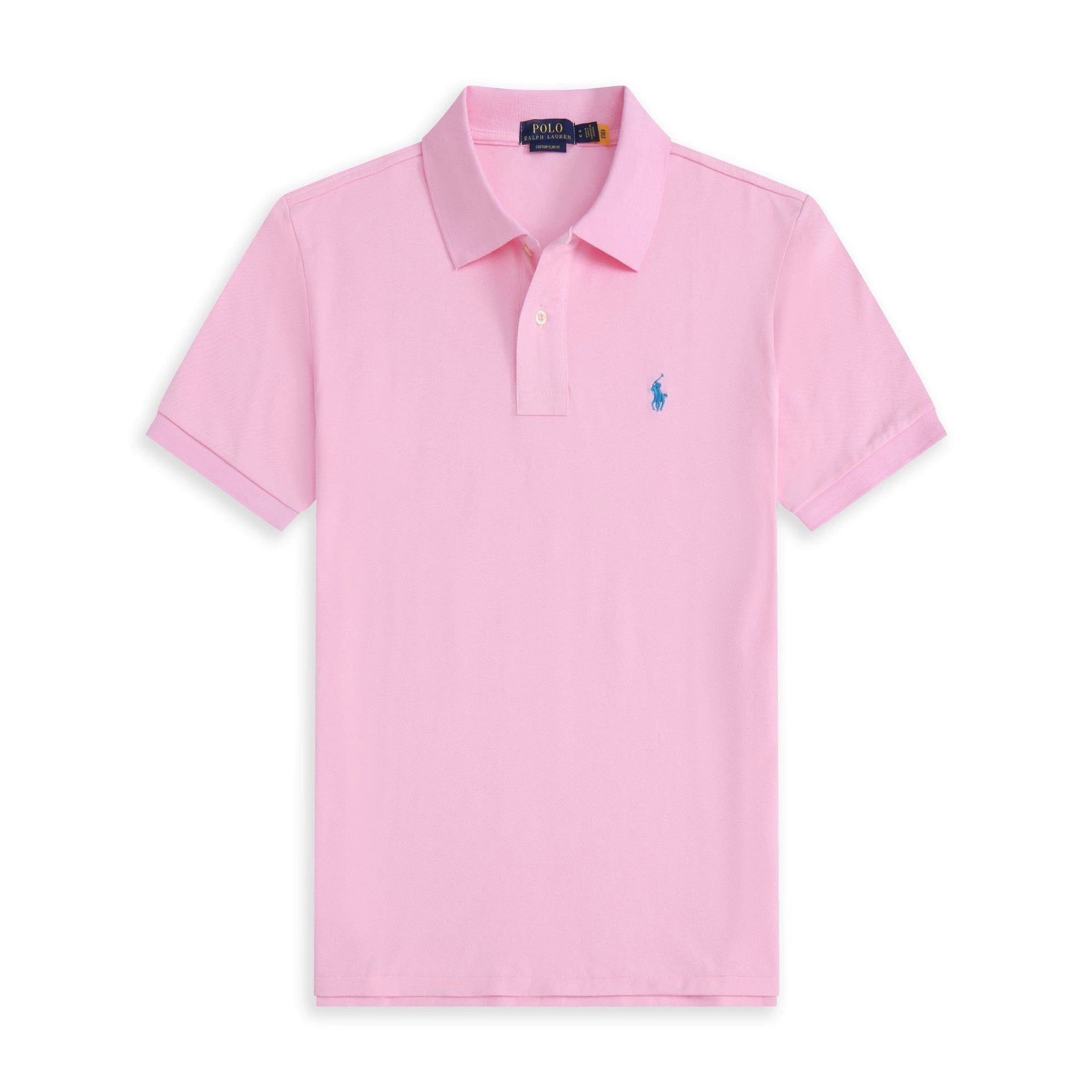 Summer Export Rlpolo Shirt Men's Short-Sleeved T-Shirt Lapel Pony Logo Embroider Casual Wear Simple and Casual