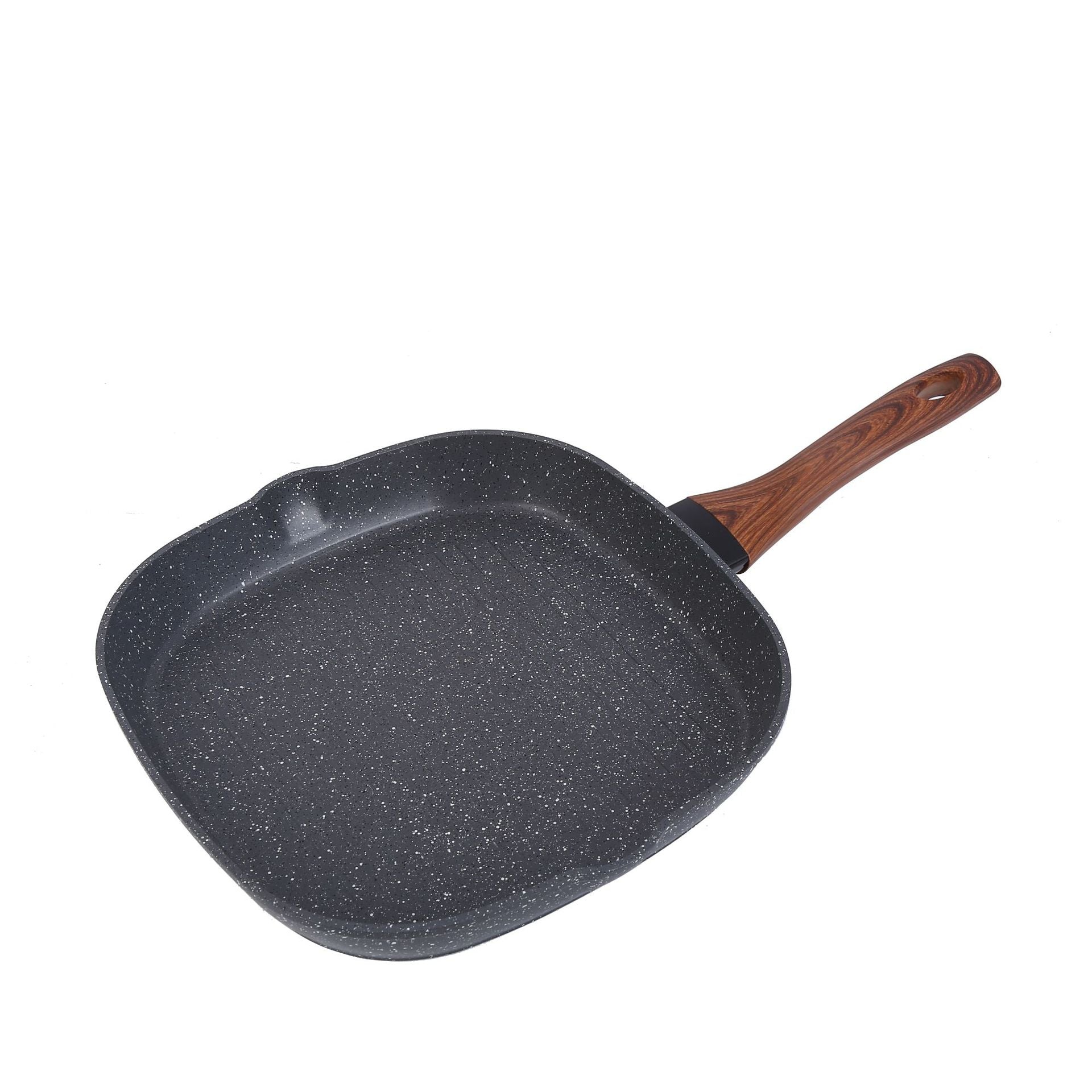 Granite Maifan Stone Non-Stick Cookware Set Open Flame Induction Double Bottom Dishwasher Pfoa Free