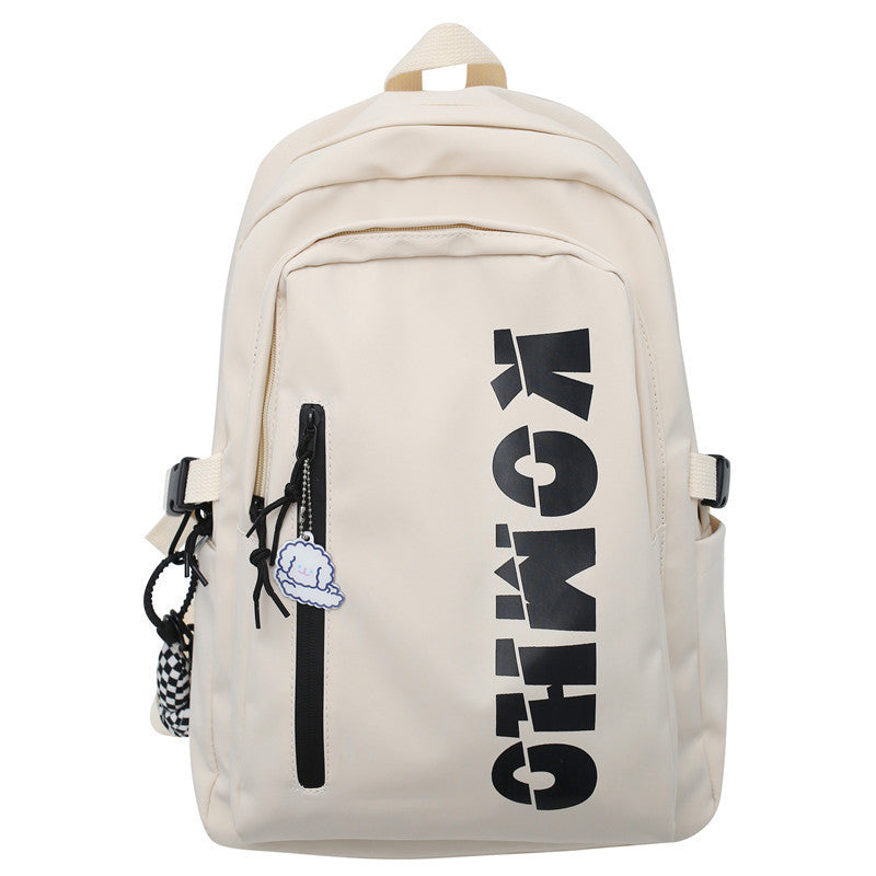 Schoolbag Boys and Girls Junior High School Students Grade Three, Four, Five and Six University Campus Simple Large Capacity Backpack Backpack