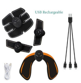 Intelligent EMS Abdominal Fitness Instrument 6 Abdominal Muscle Abdominal Training Device Home Sports Fat Slugger Lazy Fitness Equipment Abdominal Muscle Sticker