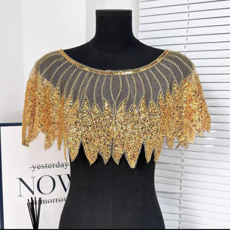 Bride Wedding Dress Front And Rear Shawl