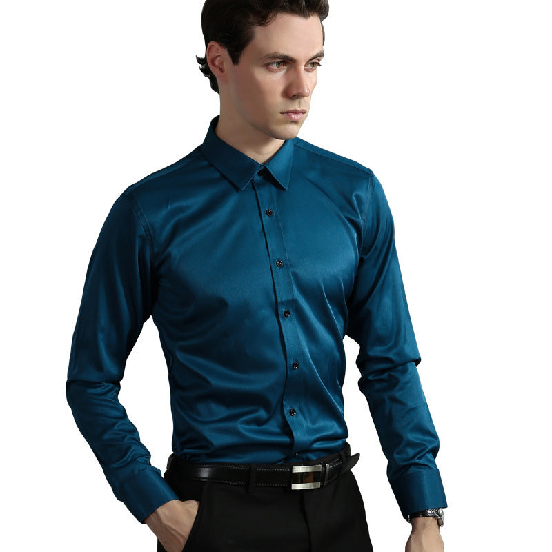 Casual Four-Way Stretch Long Sleeve Shirt