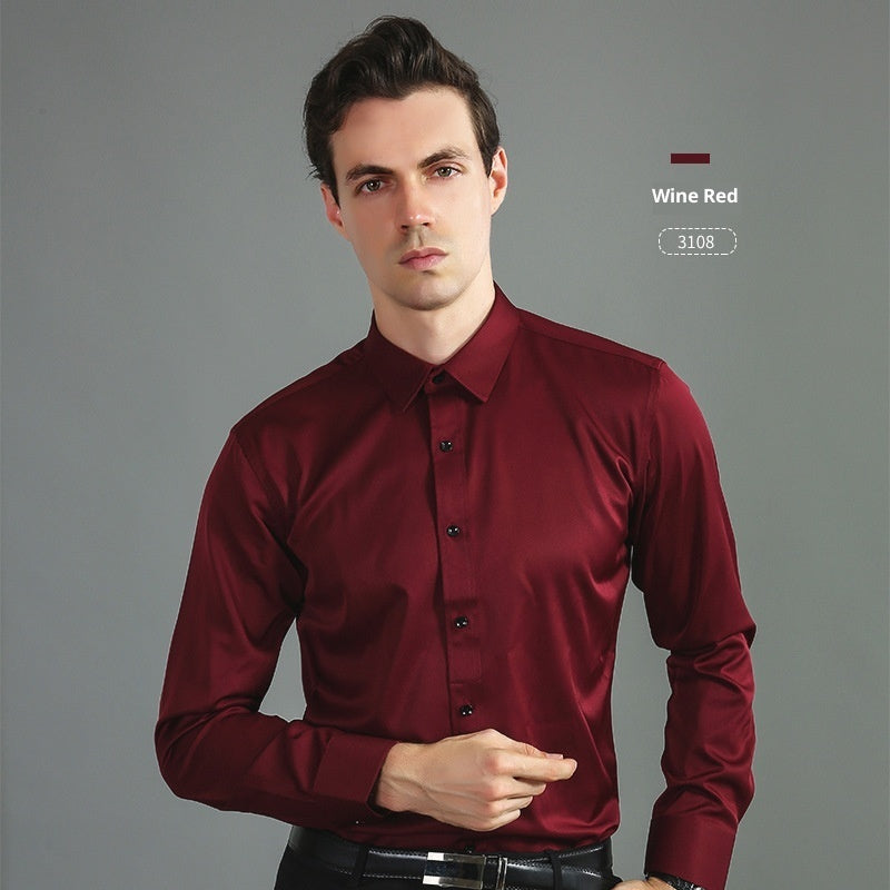 Casual Four-Way Stretch Long Sleeve Shirt