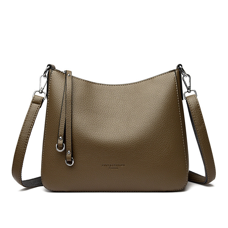 New Genuine Leather Fashion Niche Shoulder Crossbody Bag