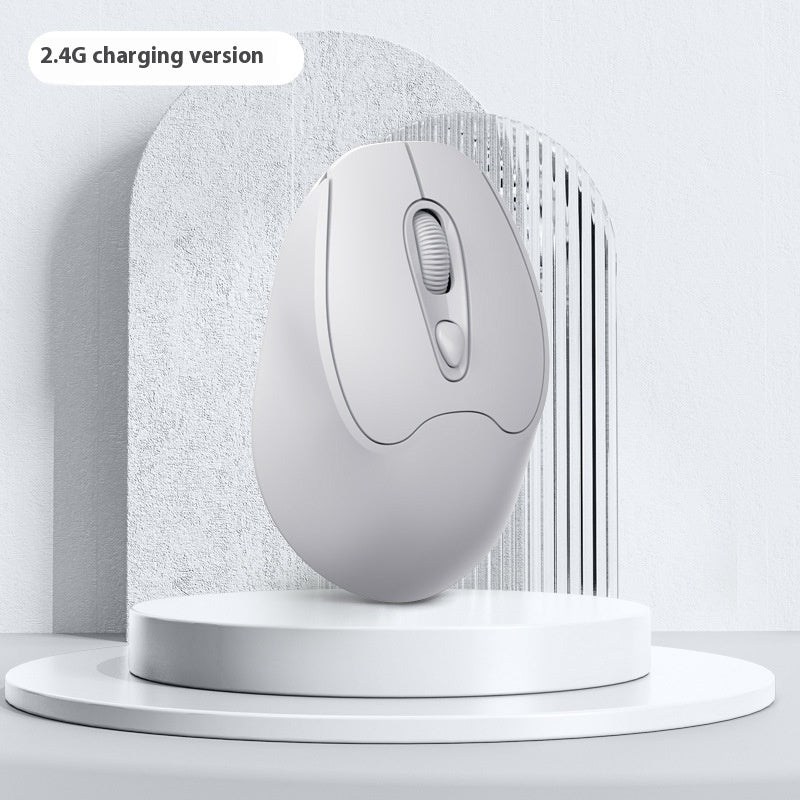 Dual-mode Bluetooth Wireless Mouse Charging Mute Office Game Applicable To Mobile Phones And Tablets
