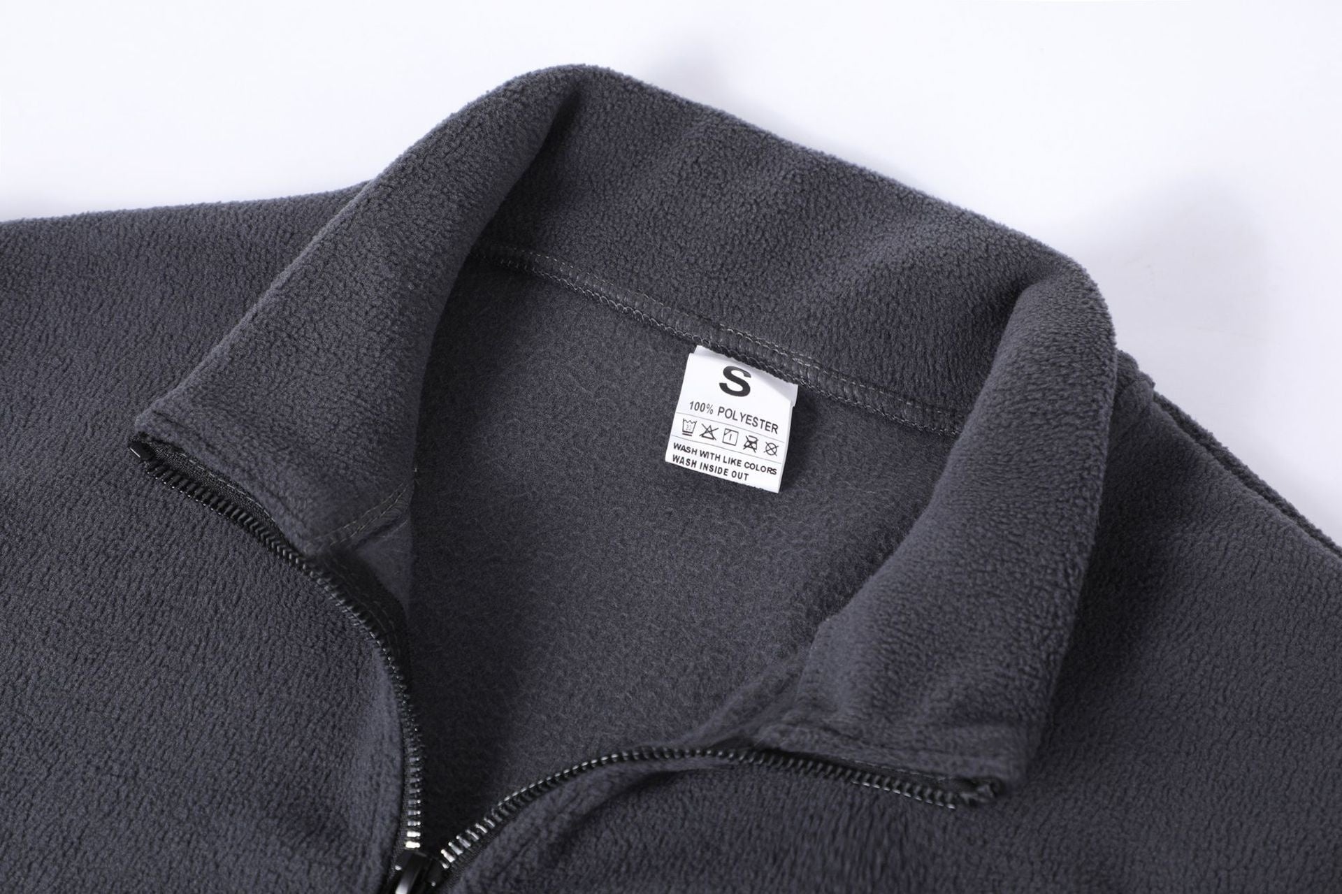 Men's Casual Pullover Jacquard Fleece Stand-up Collar Sweatshirt