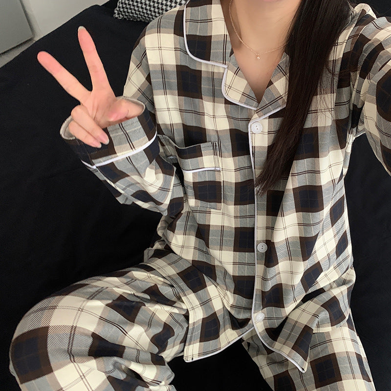 Women's Long-sleeved Pajamas Homewear Suit