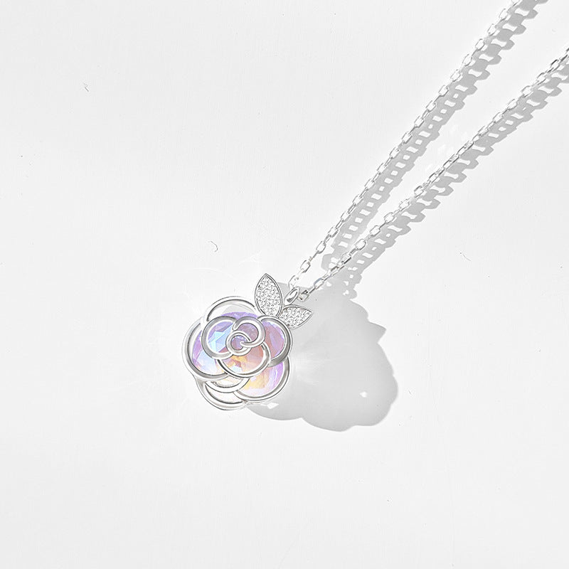 Camellia Advanced Design Sense Niche Gentle Flower Collarbone Necklace Bracelet