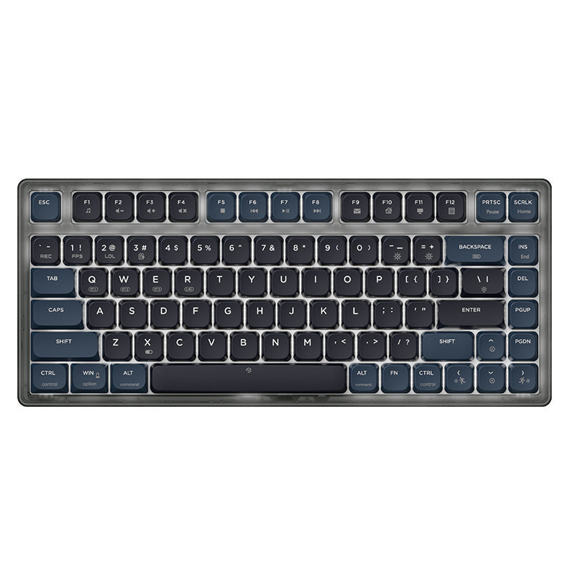 Ajazz AK832PRO Color Screen Wired Bluetooth 24 Three-mode Mechanical Keyboard Gasket Structure Short Axis PBT Key Cap