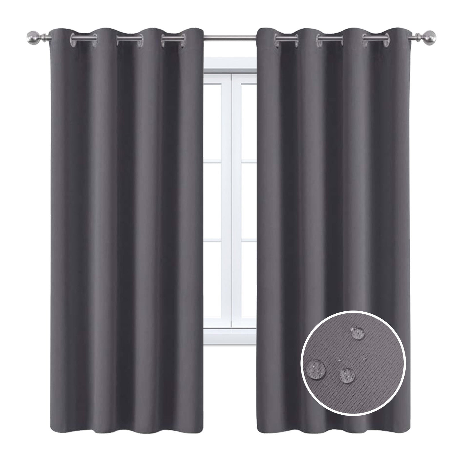 Full Blackout Hot Sale Curtain With Black Lining On The Back