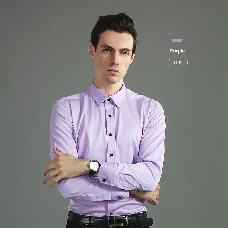 Casual Four-Way Stretch Long Sleeve Shirt
