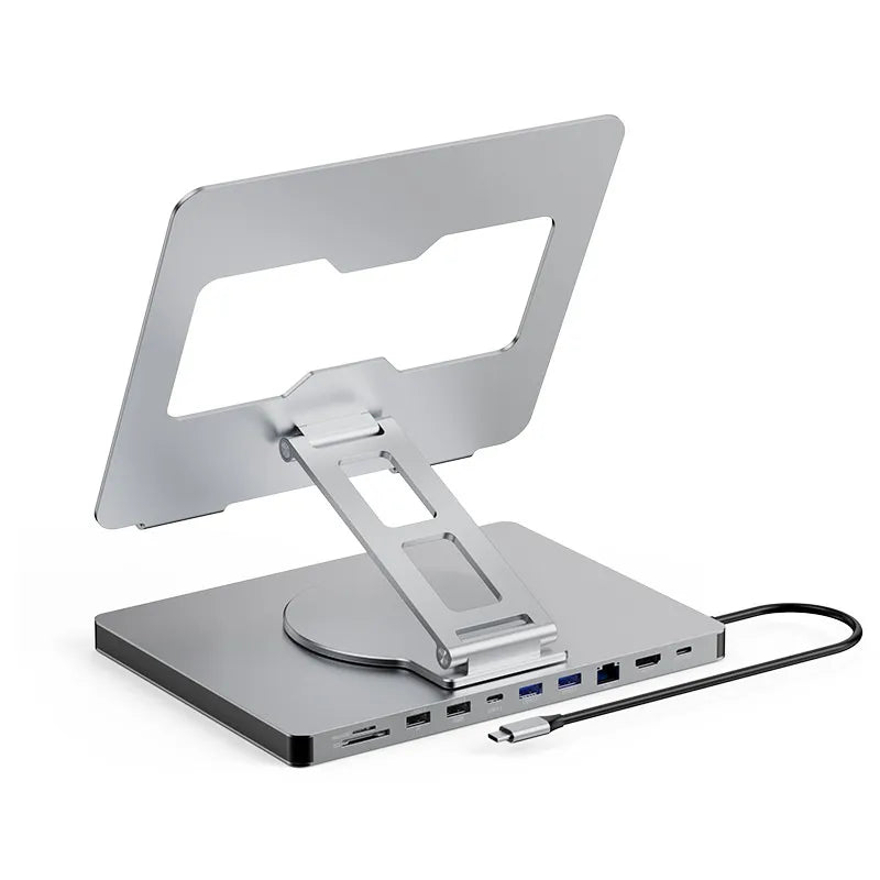 Type-c Extended Rotating Folding Laptop Stand